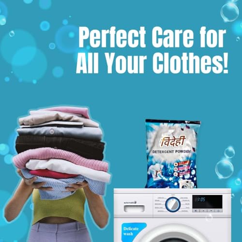 Image of 100% Water Dissolvable Detergent Powder 1.5kg | Tough Stain Removal with Fabric Care | Extra Brightness & Ultra Clean | Premium Jasmine Fresh Fragrance