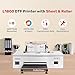 RocRow InkSonic L1800 A3 DTF Printer, T-Shirt Printing Machine, White Ink, Auto Cleaning, Direct to Film, Printer, Oven, Heat Press, E13