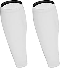 Une Paire De Manches De Mollet Sport Compression Calf Sleeves Course À Pied (M White)