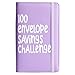Money Saving Binder, A6 Waterproof PU 100 Envelopes Money Saving Challenge with Day Record Card Reusable Challenge Book with Elastic Fix Strap for Cash| Book for Cash