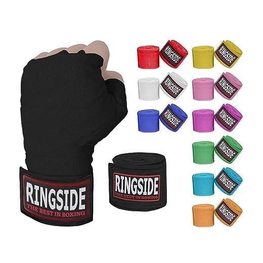 Ringside Mexican Style Boxing Hand Wraps (Pair), Black