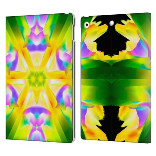 Étui portefeuille iPad 10.2 avec support et fentes pour cartes motif abstrait Haroulita