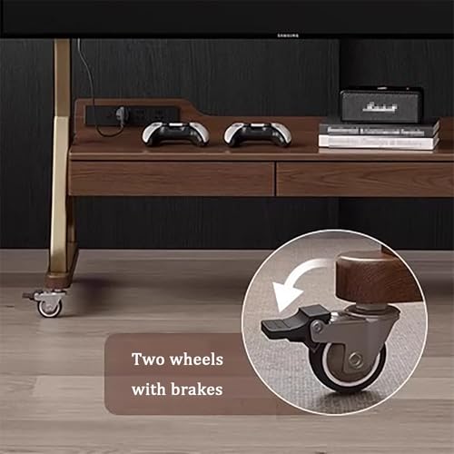 Soporte móvil para TV, ajustable y con ruedas, 40-85 pulgadas miniatura 7