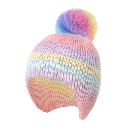 Shedoo Strickmütze Mädchen, Winter Wärmer Beanie Strickmütze...