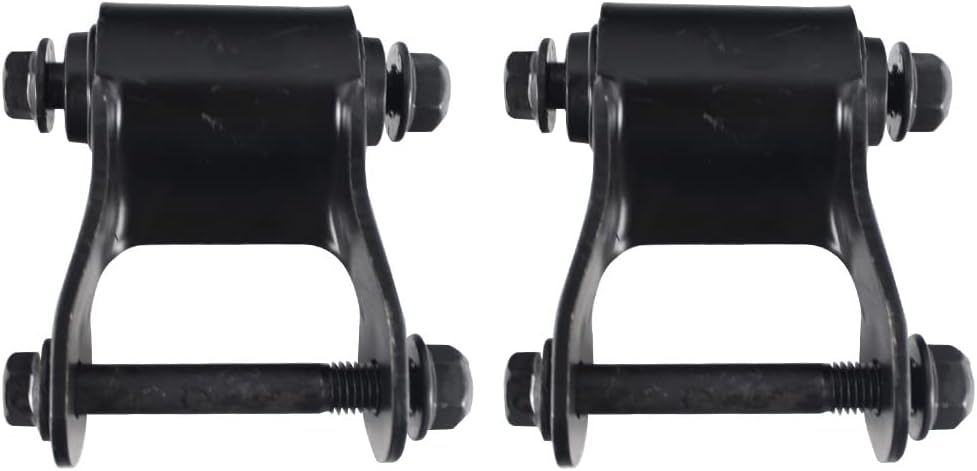 BST BSSP 2PCS 722-059 Rear Rearward Leaf Spring Suspension Shackle Kit Compatible with 1998-2003 Dodge Durango Models Truck LH+RH Driver Side/Passenger Side