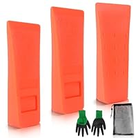 Fällkeil Kunststoff Fällkeil Wiederverwendbar Forstkeil 3Stk Spaltkeil 6 Zoll Widerstandsfähig und Lange Lebensdauer für Kontrollierten Fällen von Bäumen Bocken Schneiden Keile Und Kettensägen
