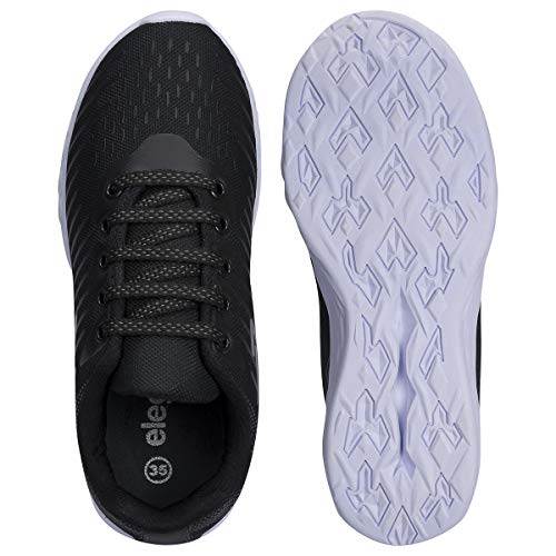Tênis Feminino Casual Flat Sapatênis Eleganteria Tamanho:36;Cor:Preto