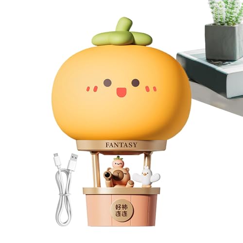 Lampe de table rechargeable, veilleuse Capybara, lampe en forme de ballon à air chaud, lampe de chambre d'enfant, lampe de chambre à coucher, lampe de table...