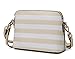 MKF Crossbody Bag for Women â€“ PU Leather Pocketbook Handbag â€“ Designer Side Messenger Purse, Shoulder Crossover Light Beige