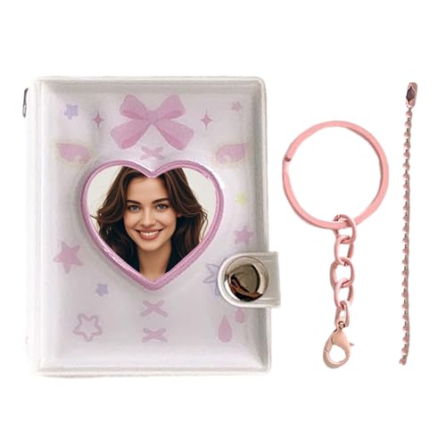 Mini Photo Album Keychain, Portable PVC Picture Holder, Creative Scrapbook Storage For Memories, Sturdy Personal Accessory Extra Convenience, Modern Travel And Gift Tool With Sleek Style