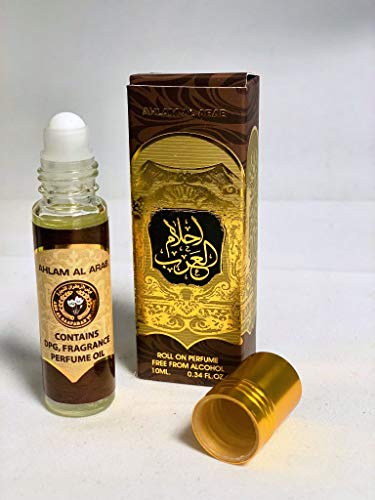 Genuine Ahlam Al Arab 10ml Attar Perfume Oil Roll On Alcohol Free Smell