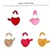 CATIEBYE Adorable Heart-shaped Purse Faux Fur Handbag Stylish Plush Bag for All Occasions