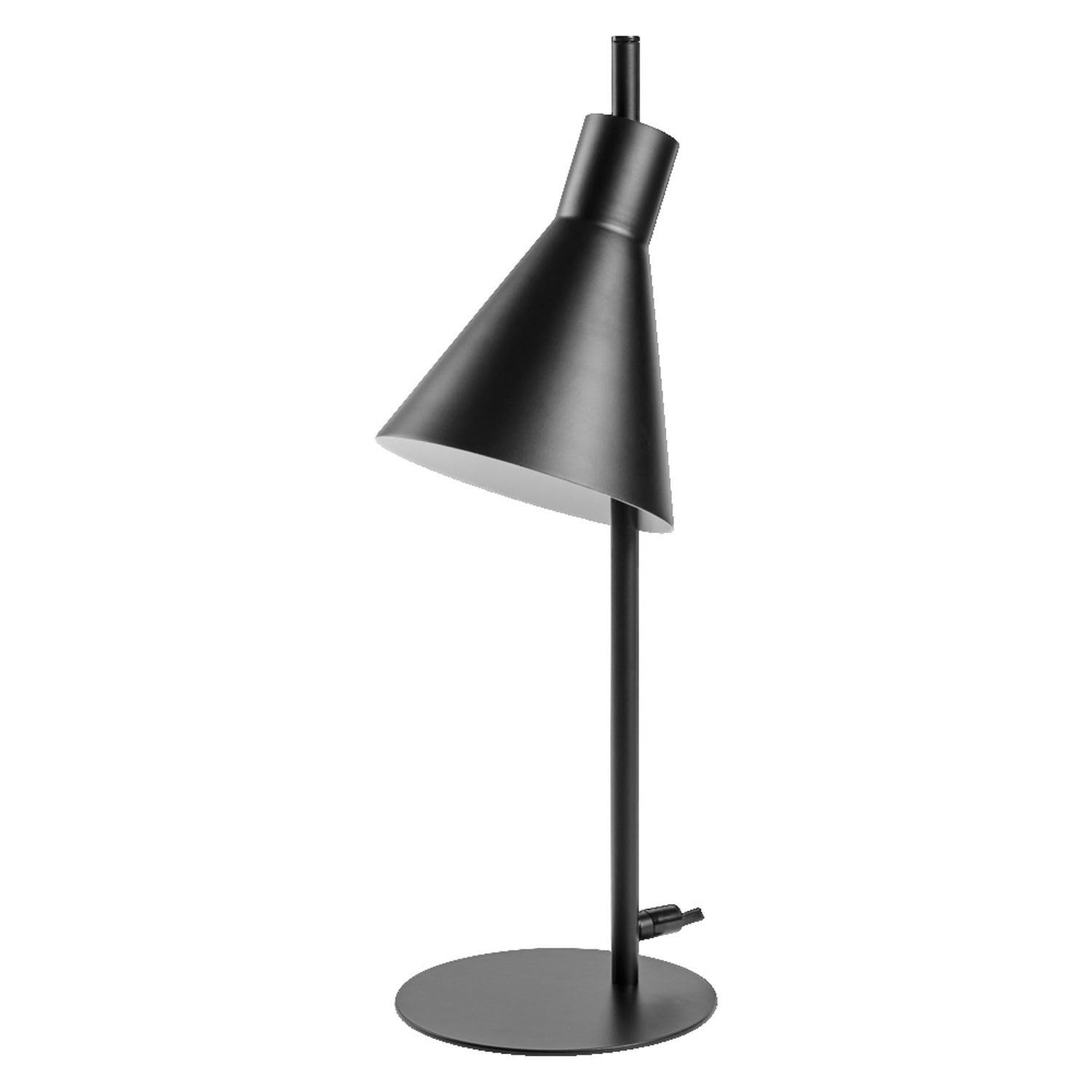 Licht-Erlebnisse LED Tischleuchte Stahl Schwarz 3000 K Wohnzimmer Schlafzimmer Nachttisch Büro wohnlich H:44 cm elegant Tischlampe Schreibtisch