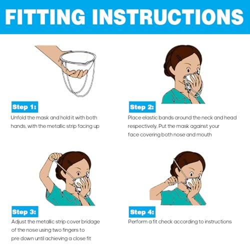 Image of N95 Face Mask,10 Pack NIOSH Certified N95 Disposable Respirator 5-Ply Safety Breathable Face Masks, Filter Efficiency 95%, Adjustable Comfortable Protection,Against PM2.5 Dust for Adult, Men, Women