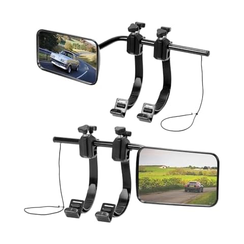 SUPAREE Convex Caravan Towing Mirrors with Clamps Cover