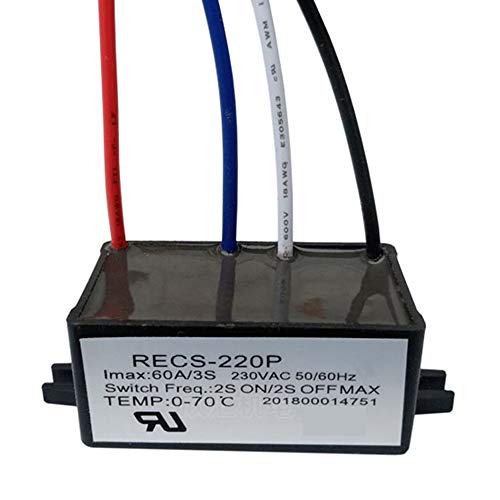 Interruptor centrífugo electrónico inteligente monofásico motor de arranque eléctrico piezas RECS 220P 30A 60A 120A 220V (RECS 220P (60A))