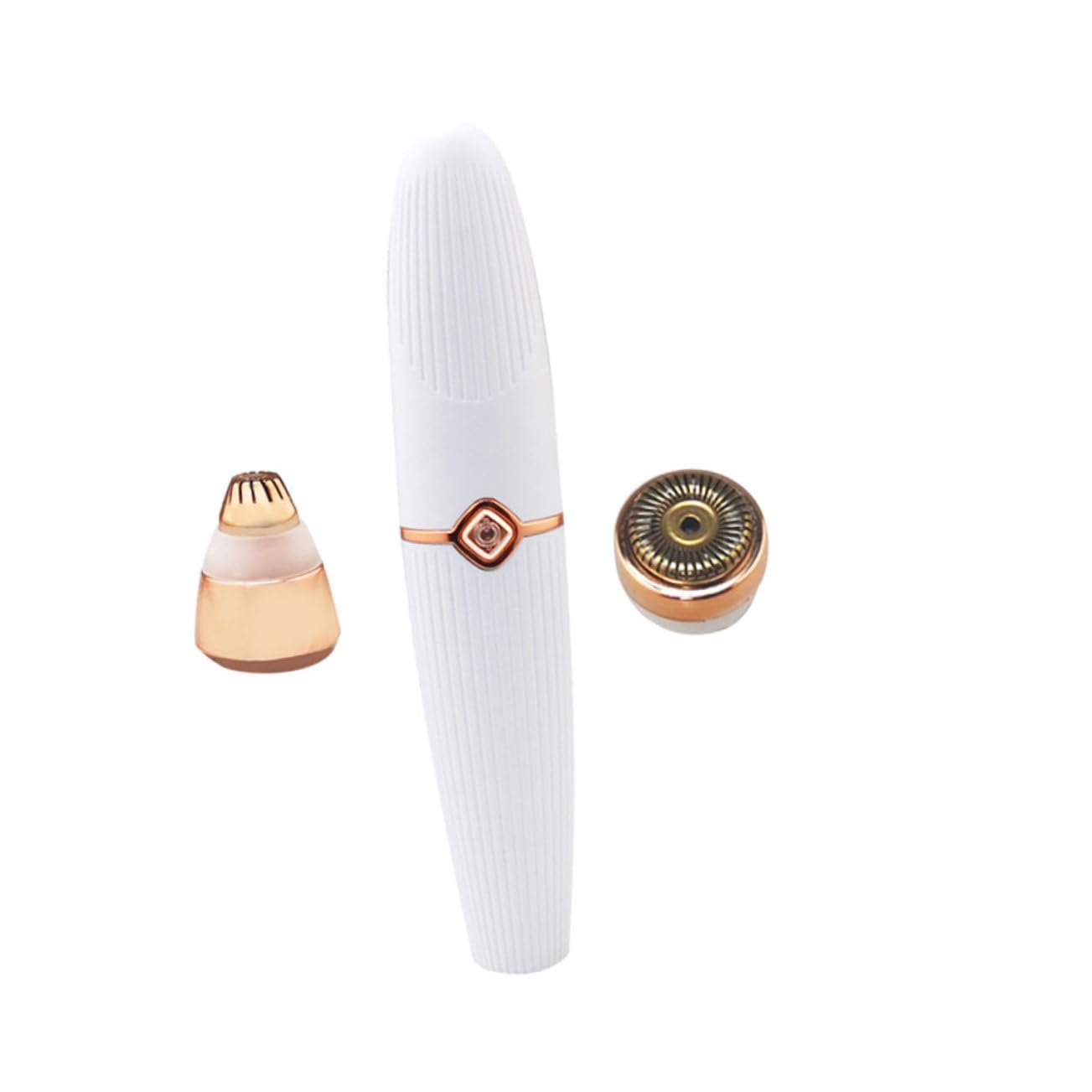 4 Pezzi Rasoio Elettrico Femminile USB Epilatore Multifunzionale con Doppia Rimozione Liscia per Ascelle Gambe e Strumento per Rifinire Sopracciglia Bianco
