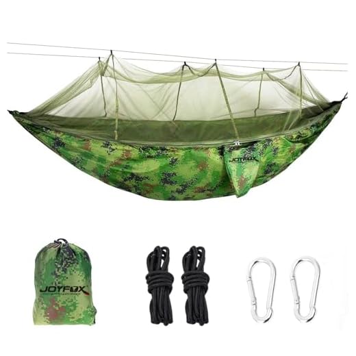 JOYFOX Rede De Dormir Descanso Com Mosquiteiro Camping 300kg