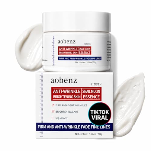aobenz Anti Wrinkle Face Cream for Women Firming Anti Aging Moisturizer with Niacinamide Panthenol & Vitamin E Hydrating Barrier Repair Night Cream for Dry Mature Skin Radiant Look - 1.76 Fl Oz