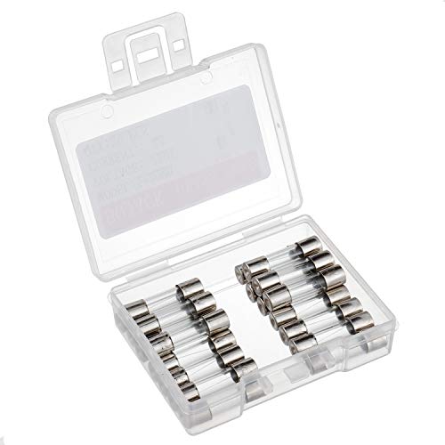 bojack 5x20mm 2a 2amp 250v 02 x 078 inch f2al250v fast-blow glass fuses pack of 20