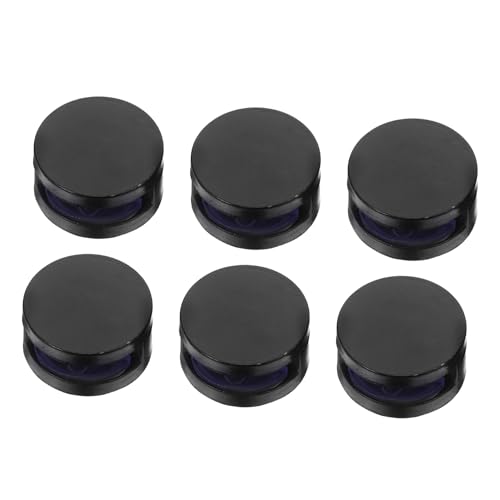 NUOBESTY 6個ガラス固定クリップ 浴室用鏡クランプ 合製 耐久性 厚対応 ミラーホルダー 壁取付ブラケット モダンマルデザイン 家 オフィス用