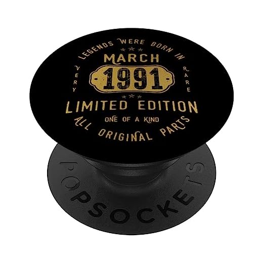 32 años Cumpleaños Las Leyendas nacen en Marzo de 1991 PopSockets PopGrip Intercambiable