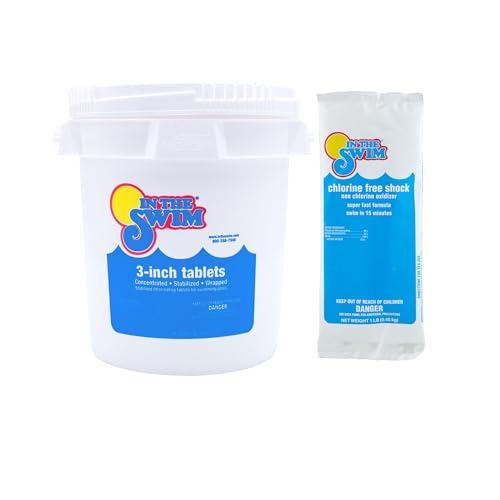Image of In The Swim Chlorine-Free Shock and Chlorine Tablets Medium Bundle