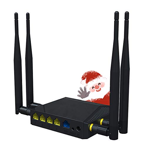 Wiflyer 4G LTE Router, 300Mbps Wireless Router, 4G LTE Hotspot with SIM Card Slot, TF Card, USB Port, Truely Wireless, Support T-Mobile AT&T(NOT Support Verizon)