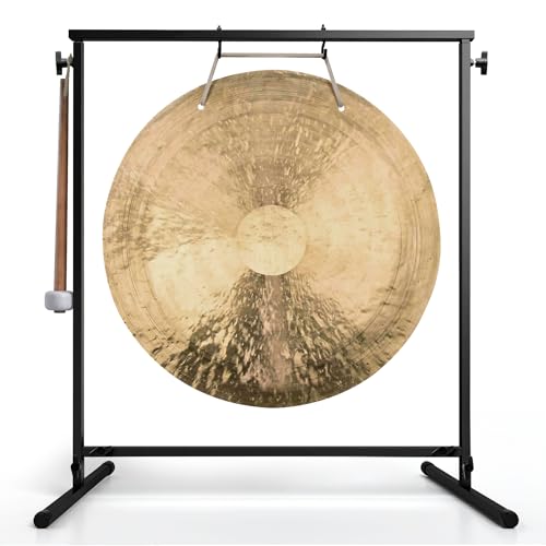 The Gong Shop Handcrafted Chinese Wind Gong Set – Authentic Bronze Gong for Meditation, Sound...