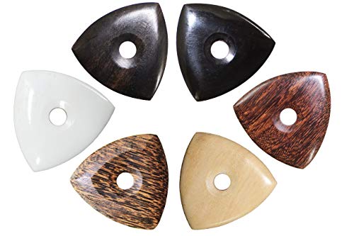PICKMANN Lot de médiators exotiques tri-pointes pour guitare jazz/électrique/basse en palmier, os, ébène, corne, tamarin… - Les Beatles, Paul McCartney, John Lennon, RIngo Starr, George Harrison PICKMANN Lot de médiators exotiques tri-pointes pour guitare jazz/électrique/basse en palmier, os, ébène, corne, tamarin… – Image 3