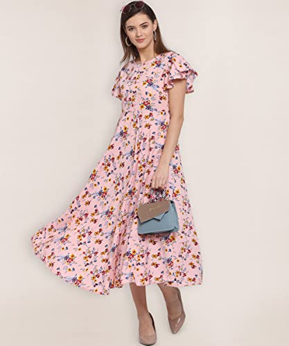 Image of QIQI Women's Crepe A-Line Maxi Casual Dress