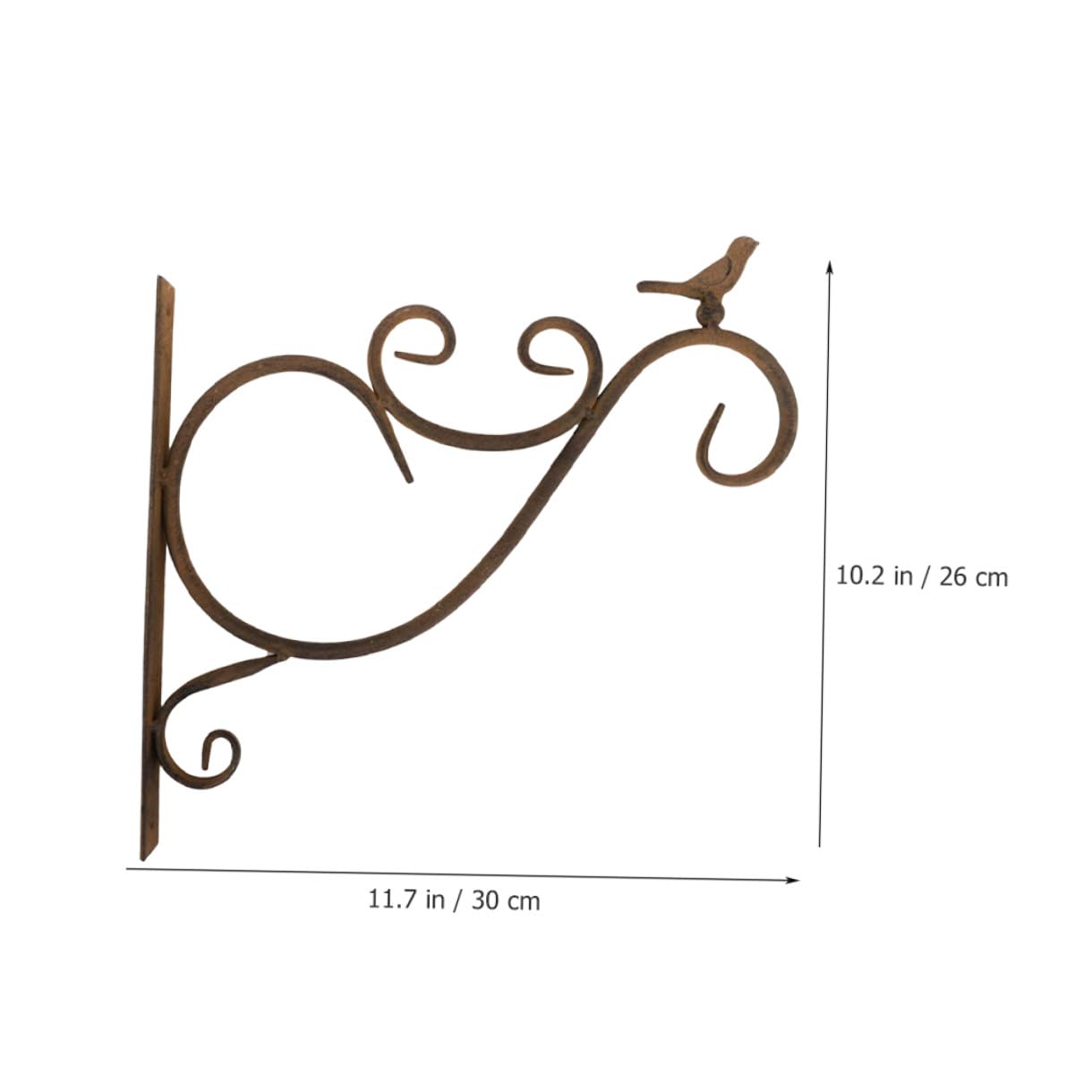Soporte de Pared para Macetas Colgantes de Jardín Exterior de Soportes de Hierro Estilo Rústico para Plantas Balcón Patio y Decoración Hogar