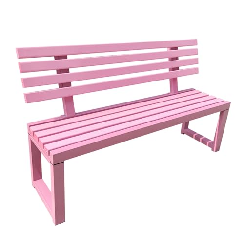 Bancs de jardin en métal extérieur banc de porche avec dossier pour cour