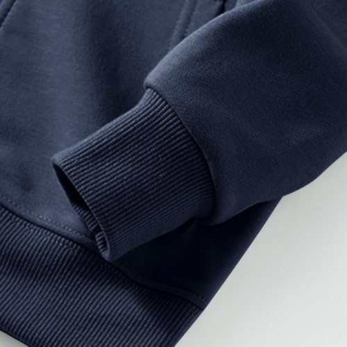 Kids' Full Zip Hoodie Sweatshirt Basic Solid Casual Long Sleeve Outerwear Jacket with Pockets for Boys Girls 2-11 Years3