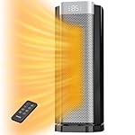 3rd-Gen AEOCKY Space Heater with AI Thermostat, 1500W PTC Electric Heaters for Indoor Use With Remote, 70° Oscillation, Utmost Silence, Safe Portable for Office, Bedroom, Room, Home