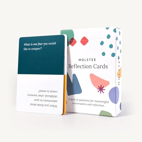 Holstee Reflection Cards - A Deck of 100+ Questions to Spark Meaningful Connections and Conversations