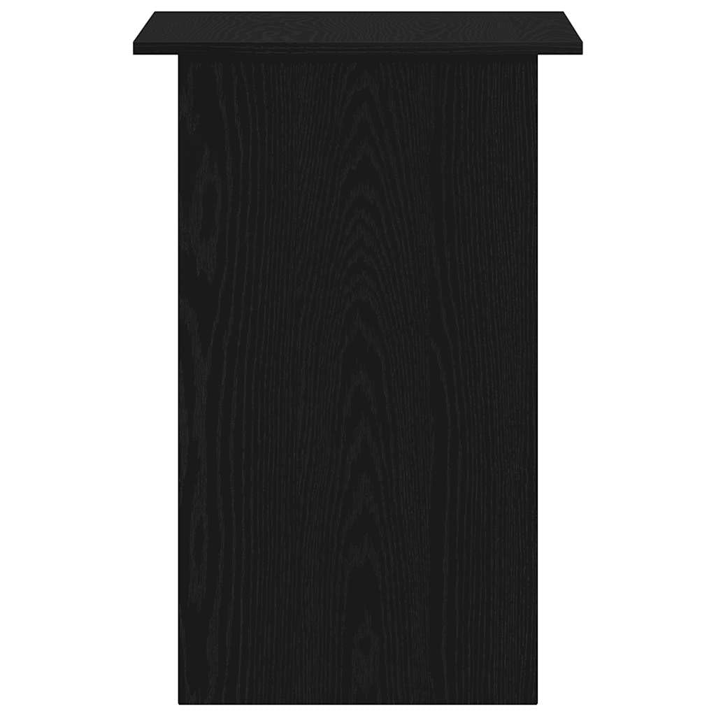 Scrivania per PC 90x50x74 cm Tavolo da Studio Rovere Nero | Tavolo compatto salvaspazio per camera da letto e ufficio con ampio ripiano in legno ingegnerizzato facile da pulire