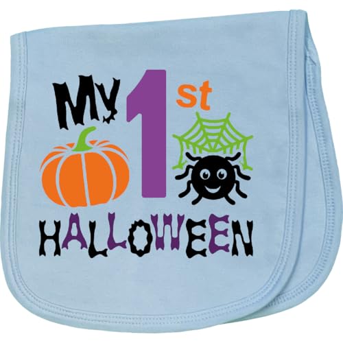 inktastic My 1st Halloween Baby Baby Burp Cloth Light Blue 45ec9
