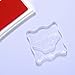 DECORA Acrylic Clear Rubber Stamping Blocks Set with Grid Package of 3