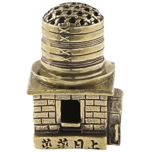 お香立て お香たて 香炉 金属製 真鍮製 蒸篭型 可愛い ミニ 小型 卓上香炉 書斎 瞑想 ヨガ用