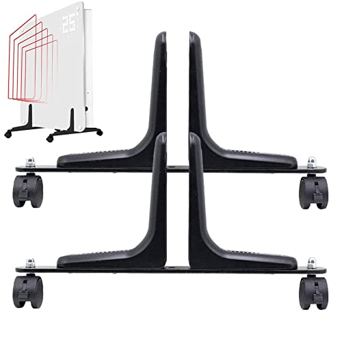 Lot de 2 Pieds de Support pour paravent, Support d'équilibrage d'écran en Alliage d'aluminium, séparateur de pièce, Brise-Vue, Bureau à Domicile, Pieds,...