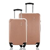 Kit Conjunto 2 Malas Rígidas 360° - Gladiador A2PM - Rosé