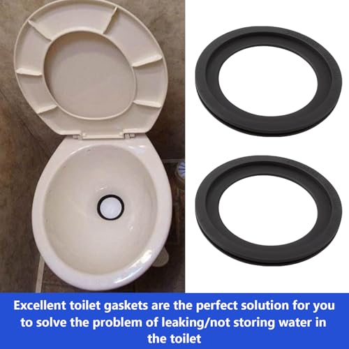 Image of 385311658 RV Toilet Seal Replacement for Dometic 300 /310 /320,Toilet Flush Ball Seal Gasket for Dometic RV Toilet Gaskets Premium High Sealing,2 Pack