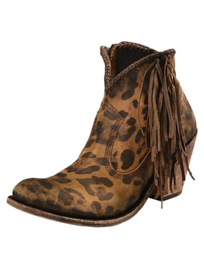 Fringe Bootie in Chita Miel Size 6.5, Brown