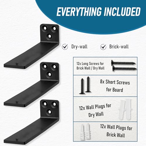 6 inch Floating Shelf Brackets - Image 4