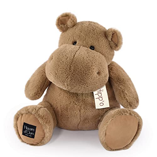 Hippopotame en Peluche Histoire d'Ours : Compagnon Idéal pour les Câlins des Enfants