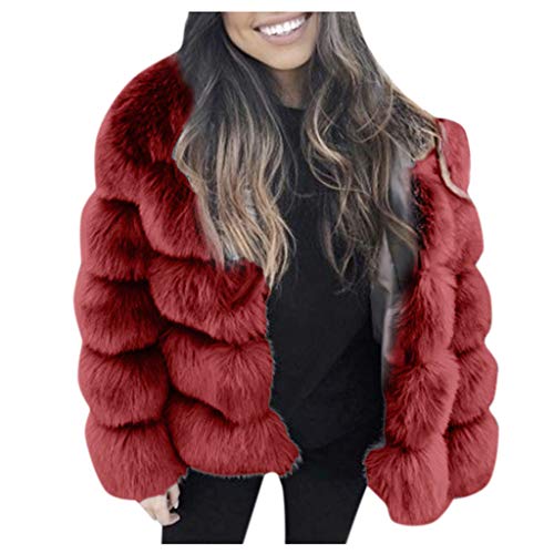 Dainzusyful Women Fluffy Coat,Trendy Popular Fleece Warm Outwear Long Sleeve Without Hooded Cardigan Oversize Luxury Faux Fur Jacket