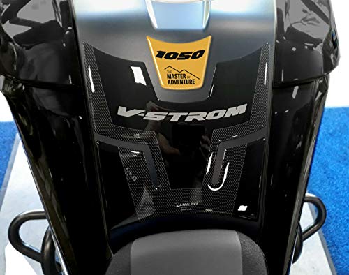 labelbike - Autocollant 3D Moto Réservoir Protection et Décoration en Résine Compatible avec Suzuki V-Strom 1050 Or