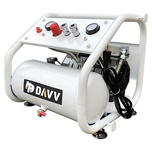 HPDAVV Oil-Less Portable Air Compressor 2Gal 110V/650W