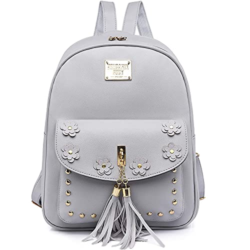 Image of floki Fashion Girls 3-PCS Fashion Cute Mini Leather Backpack sling & pouch set for Women